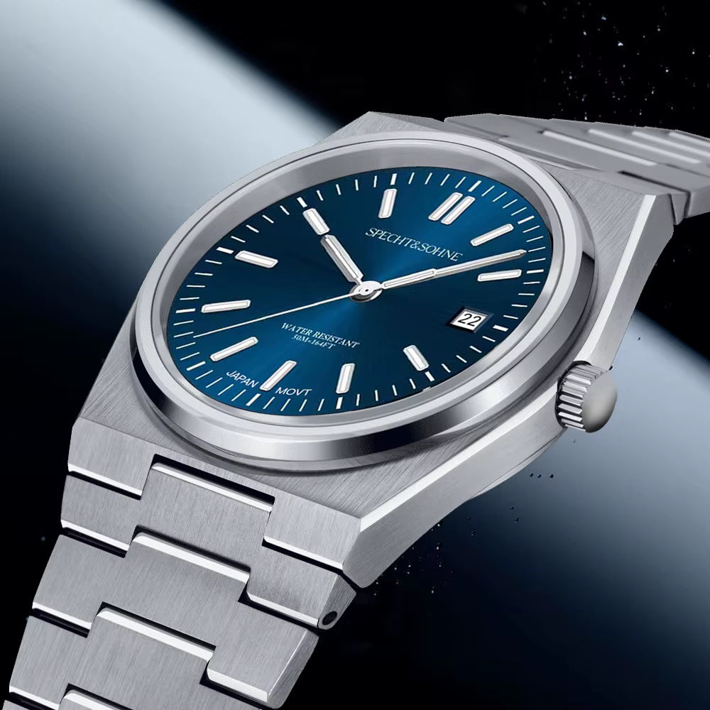 2025 Specht & Söhne Luxury Men's Quartz Watch – Sapphire Crystal Stainless Steel Classic Sports Watch | 100M Waterproof